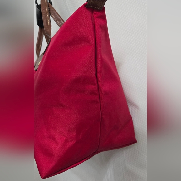 EUC Longchamp Foldable Red Tote Bag - Picture 9 of 11